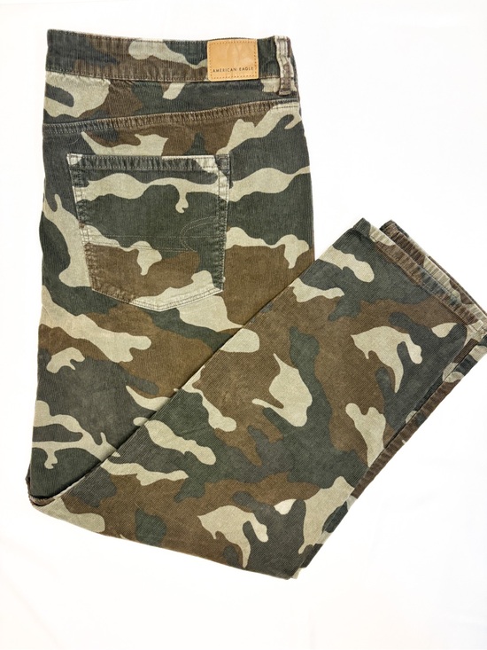 American Eagle Outfitters Pants - American Eagle Outfitters Women's Corduroy Camo Pants - Green, Brown, Tan